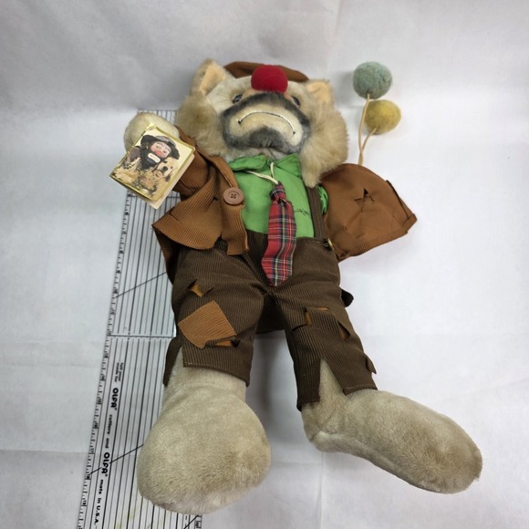Vintage Emmitt Kelly Jr Animal Clown Bear By Luigi Amani, Plush 18" Doll - Picture 13 of 13